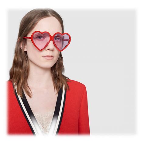 gucci heart glasses